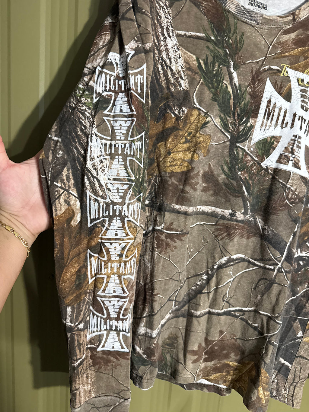 Militant Menace ‘World Order’ Camo Longsleeve Tee