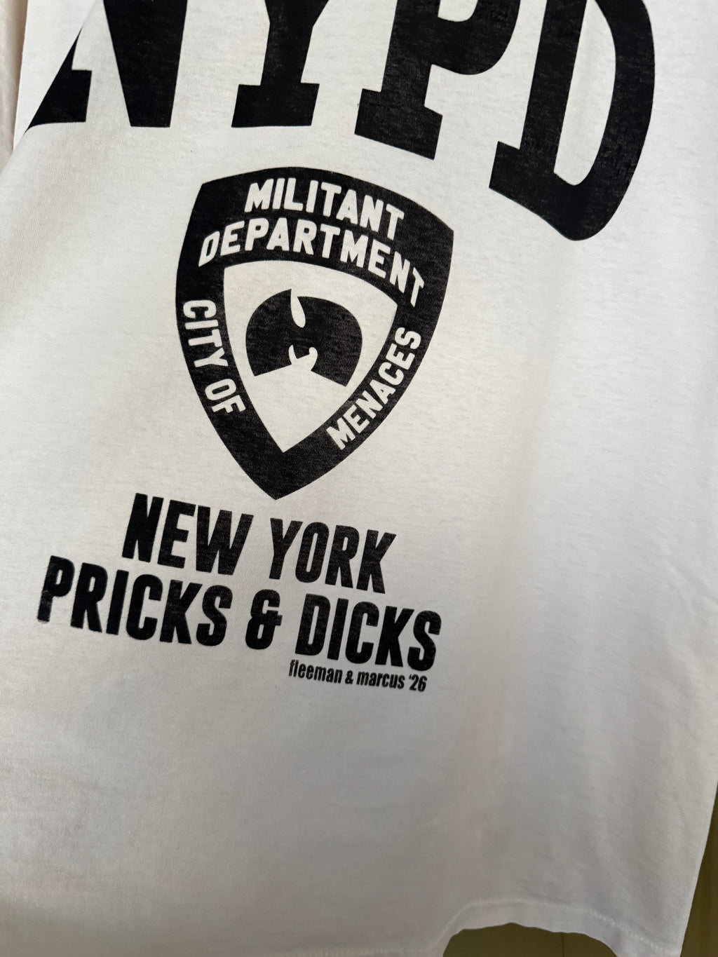 Militant Menace ‘NYPD’ White 1/1