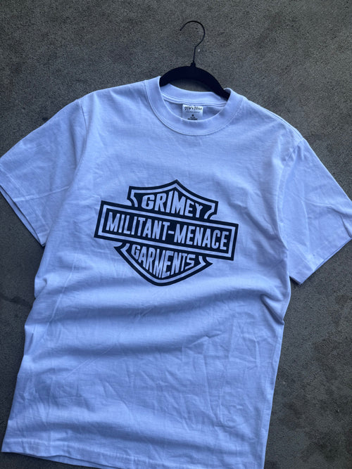 Militant Grimey Garments Tee White