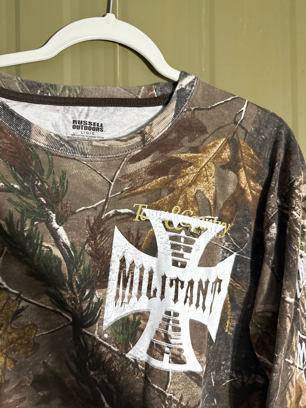 Militant Menace ‘World Order’ Camo Longsleeve Tee