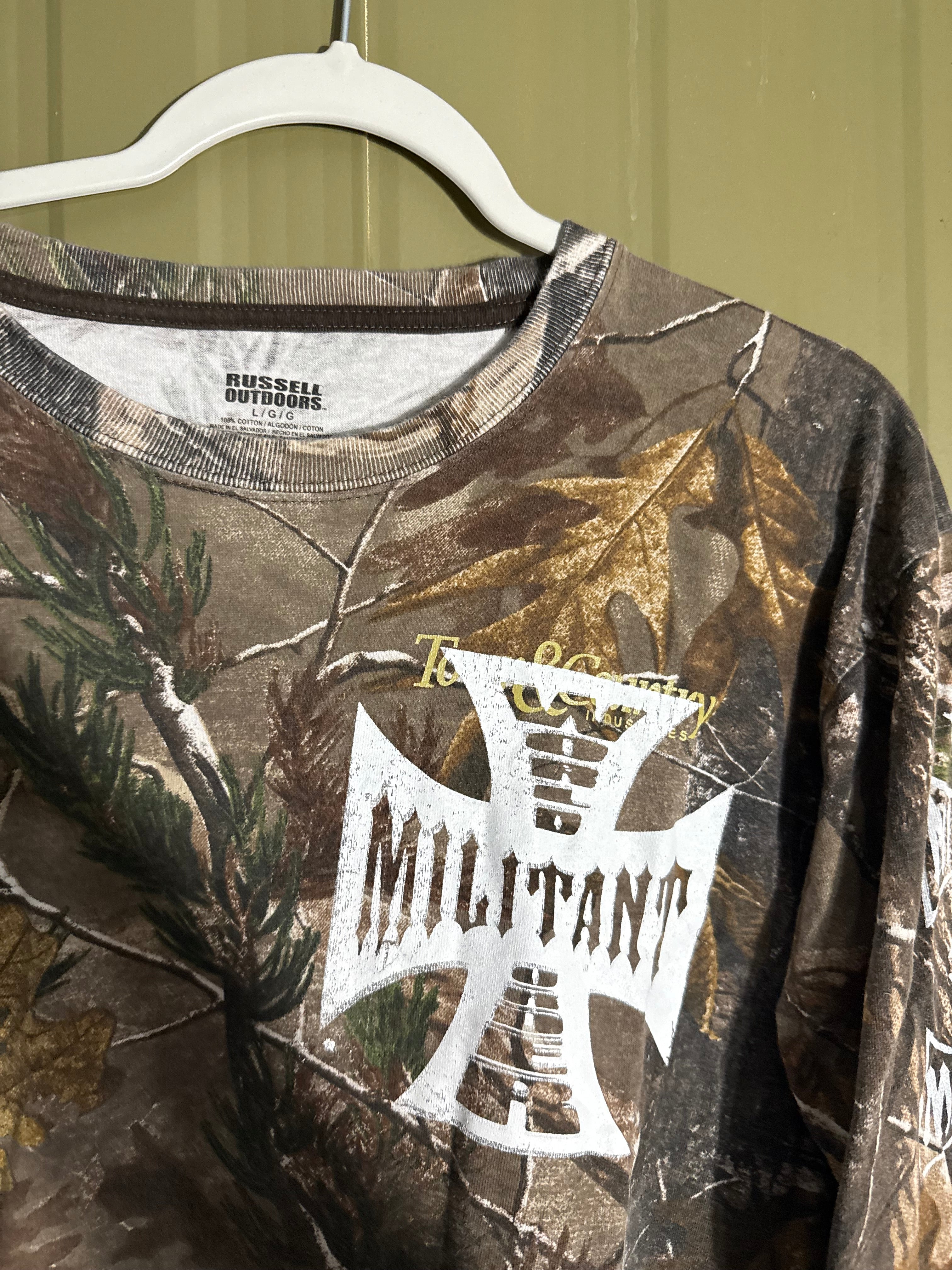 Militant Menace ‘World Order’ Camo Longsleeve Tee