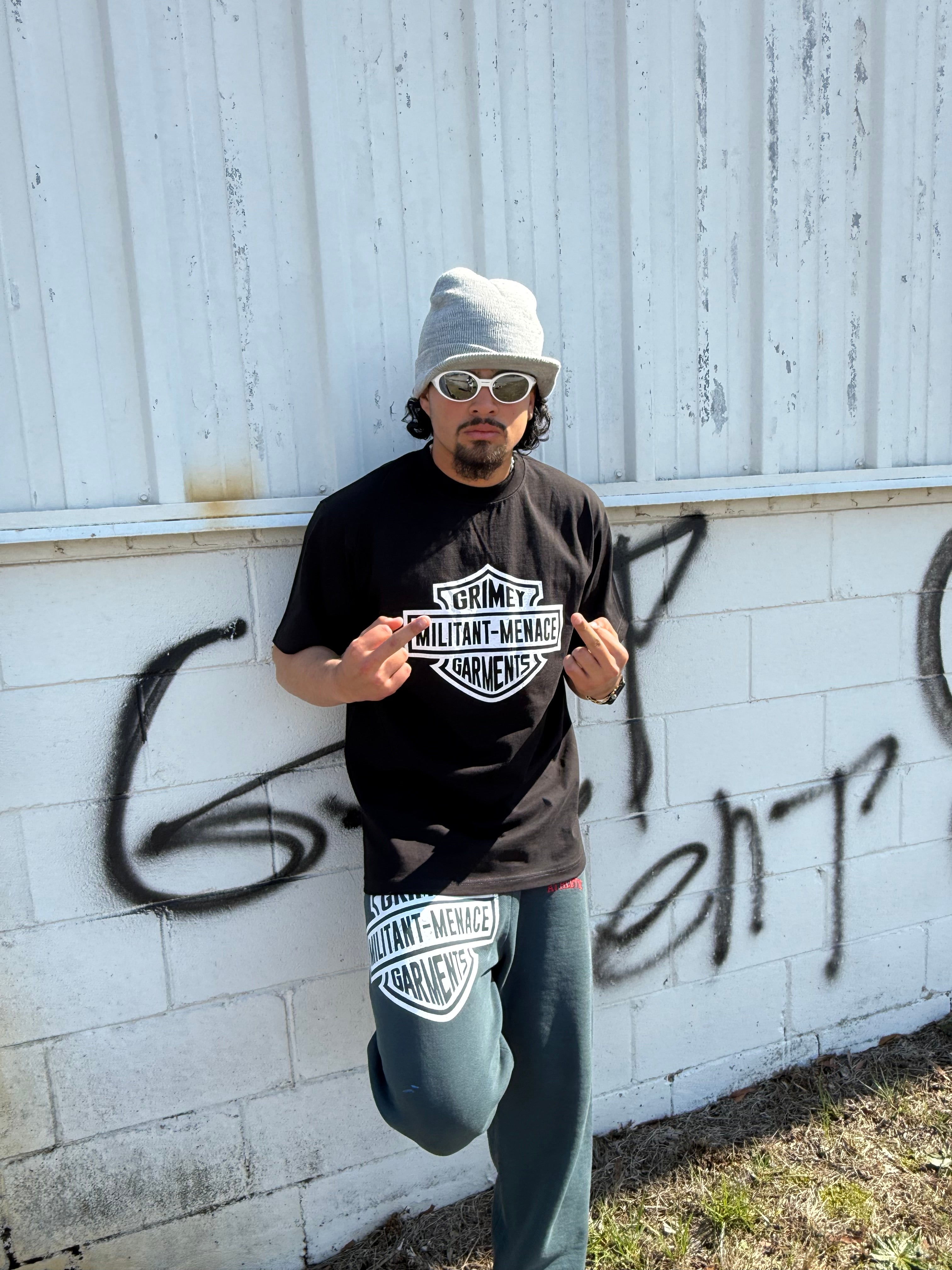 Militant Grimey Garments Tee Black