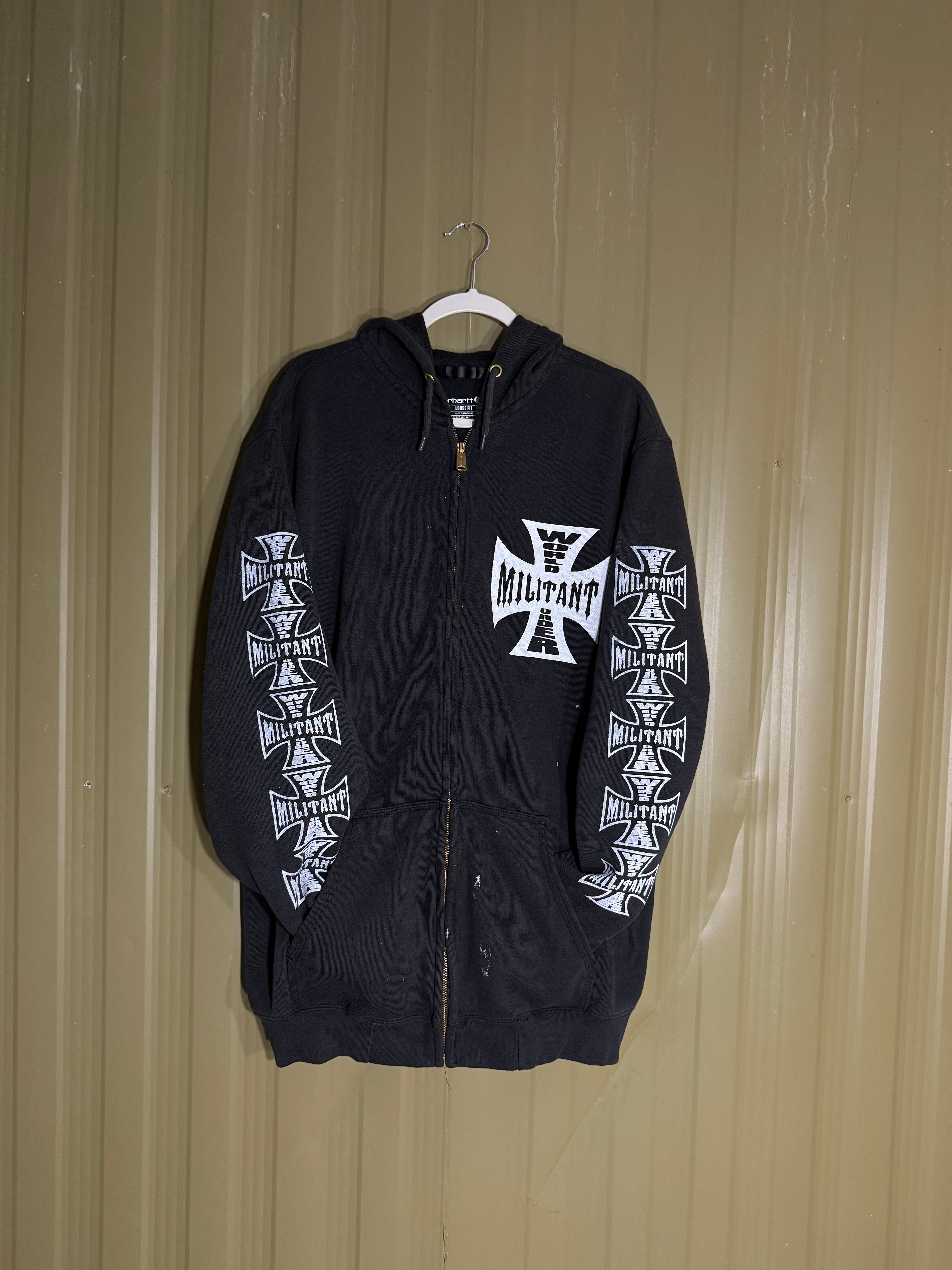 Militant Menace ‘World Order’ Faded Zip