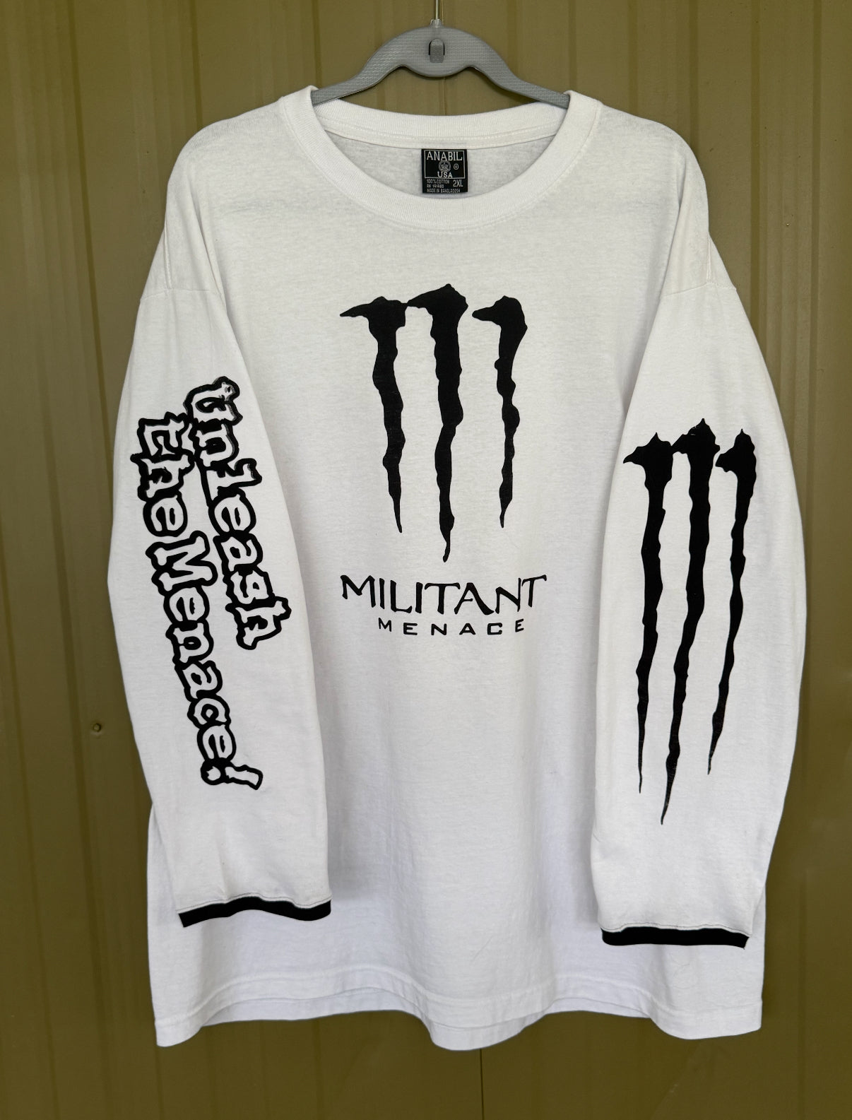 Militant Menace ‘ENERGY’ Vintage Longsleeve Tee 1/1