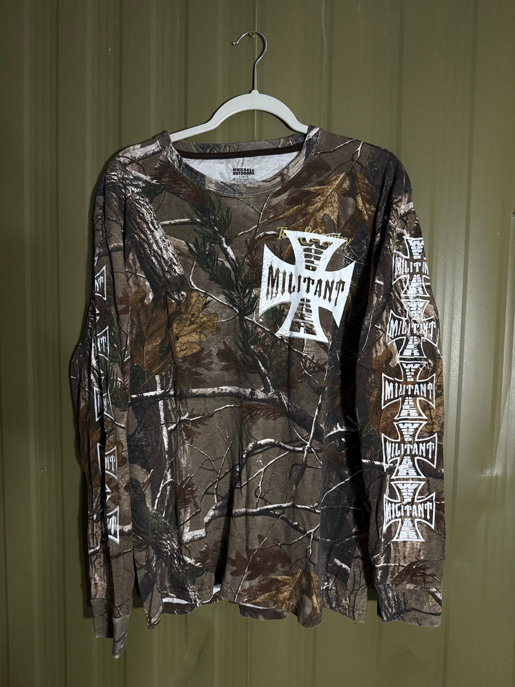 Militant Menace ‘World Order’ Camo Longsleeve Tee