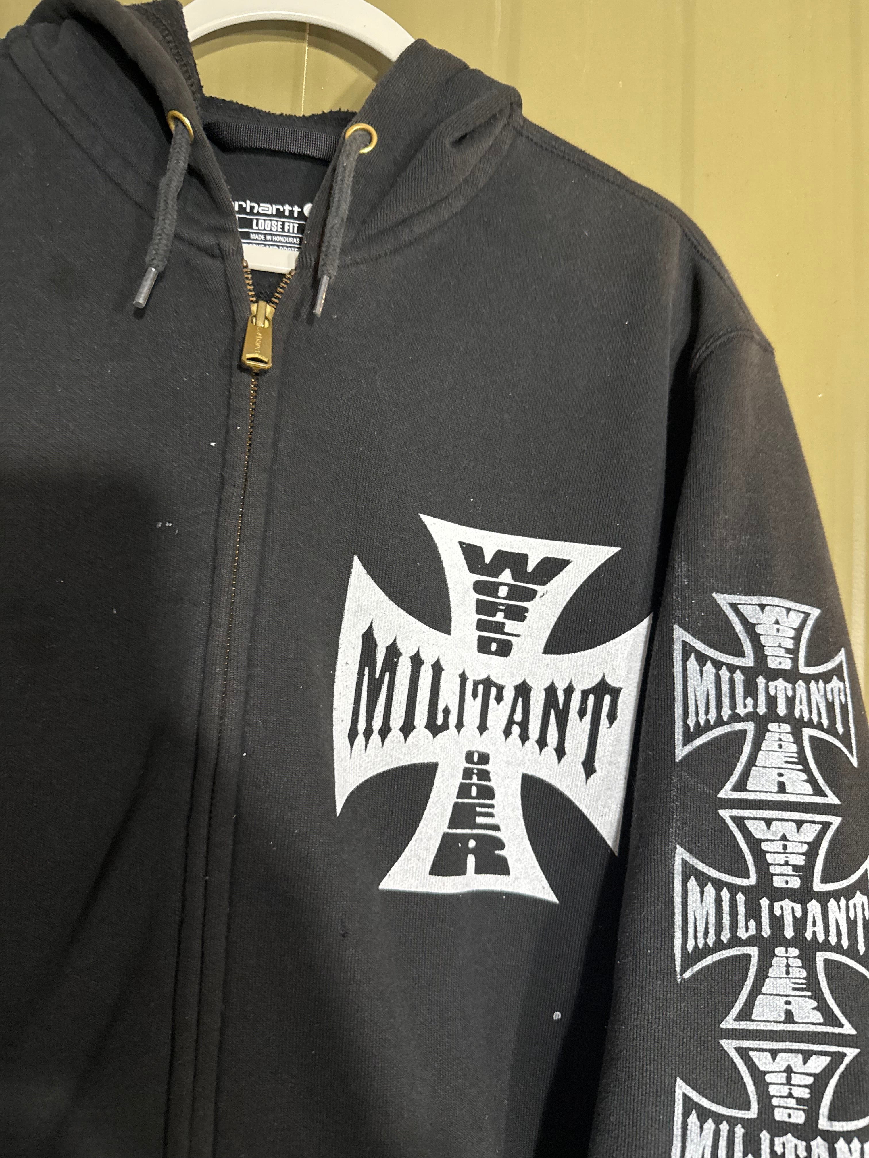 Militant Menace ‘World Order’ Faded Zip