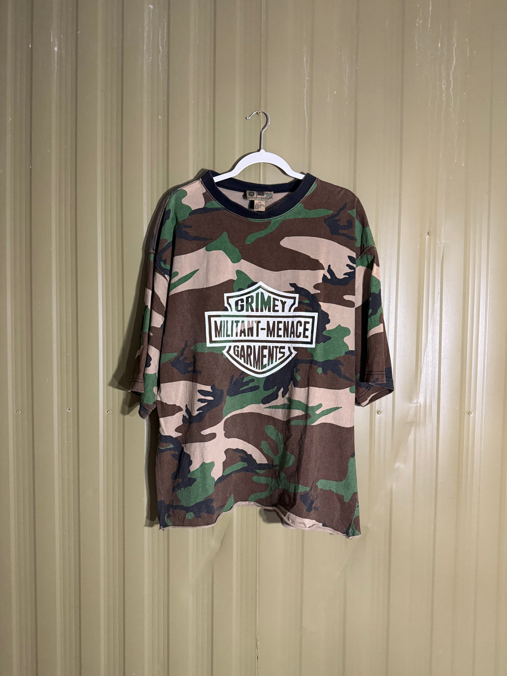 Militant Menace ‘GRIMEY’ Fatigue Camo Tee