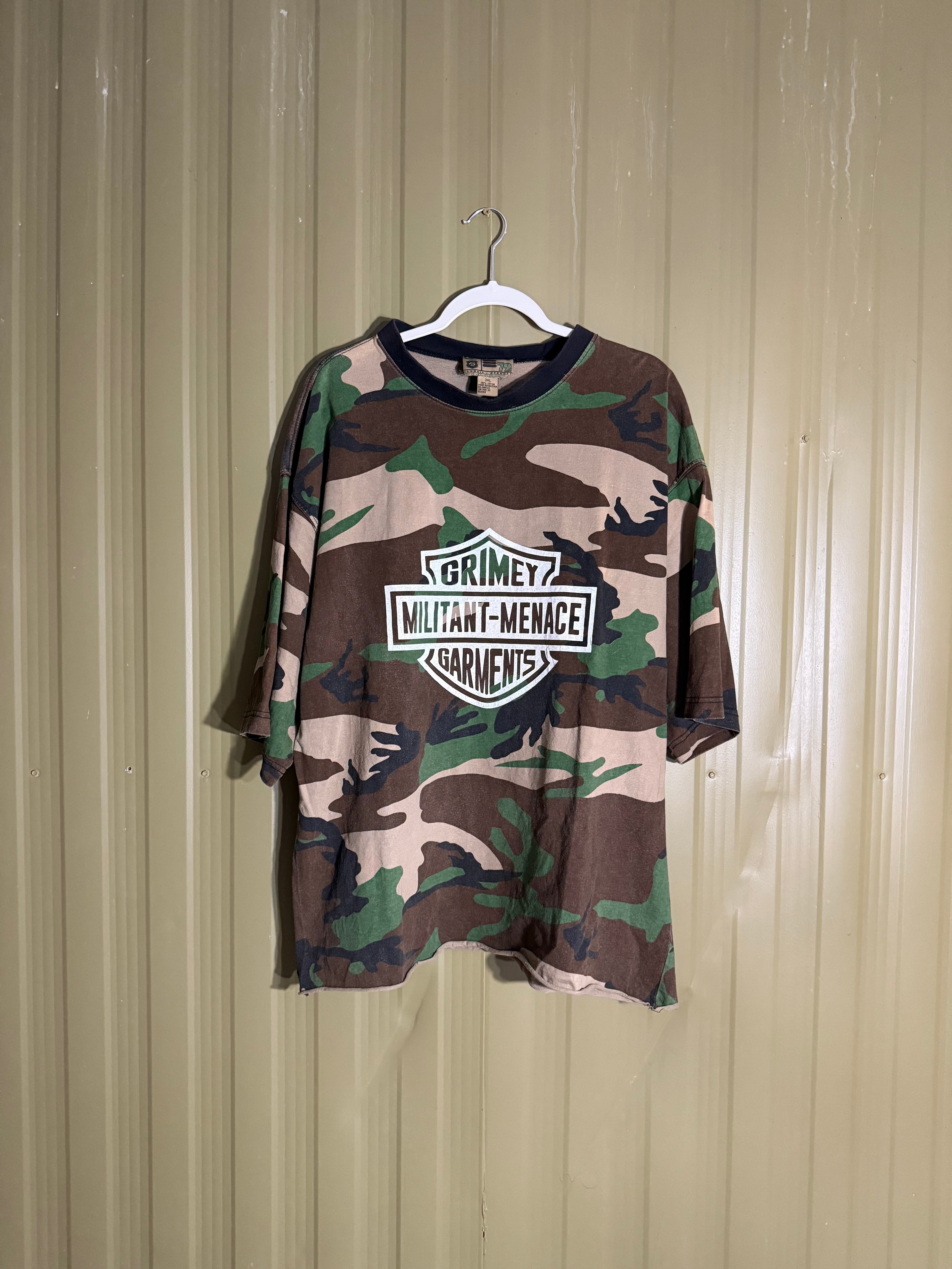 Militant Menace ‘GRIMEY’ Fatigue Camo Tee