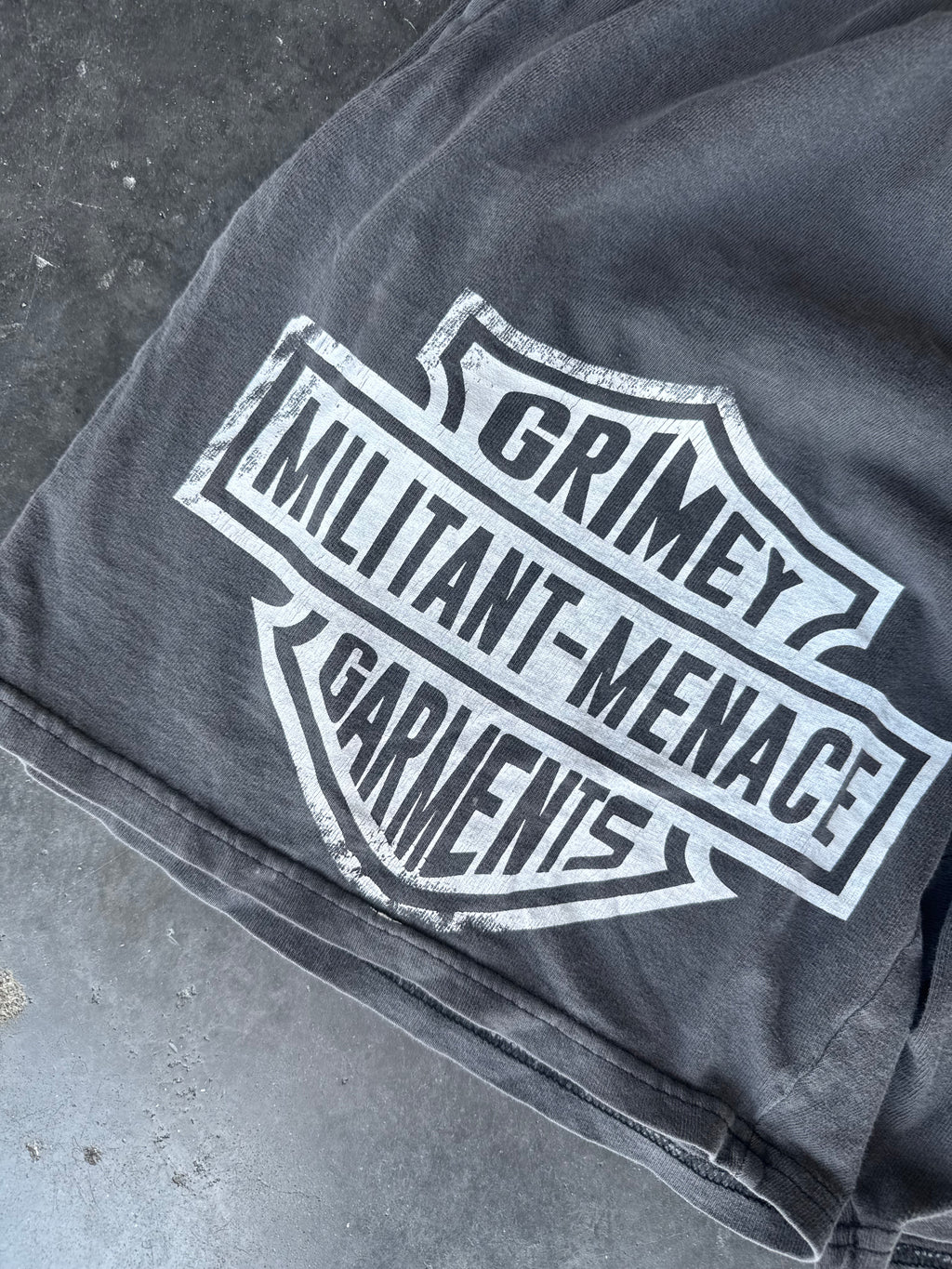 Militant Menace ‘GRIMEY’ Vintage Faded Shorts
