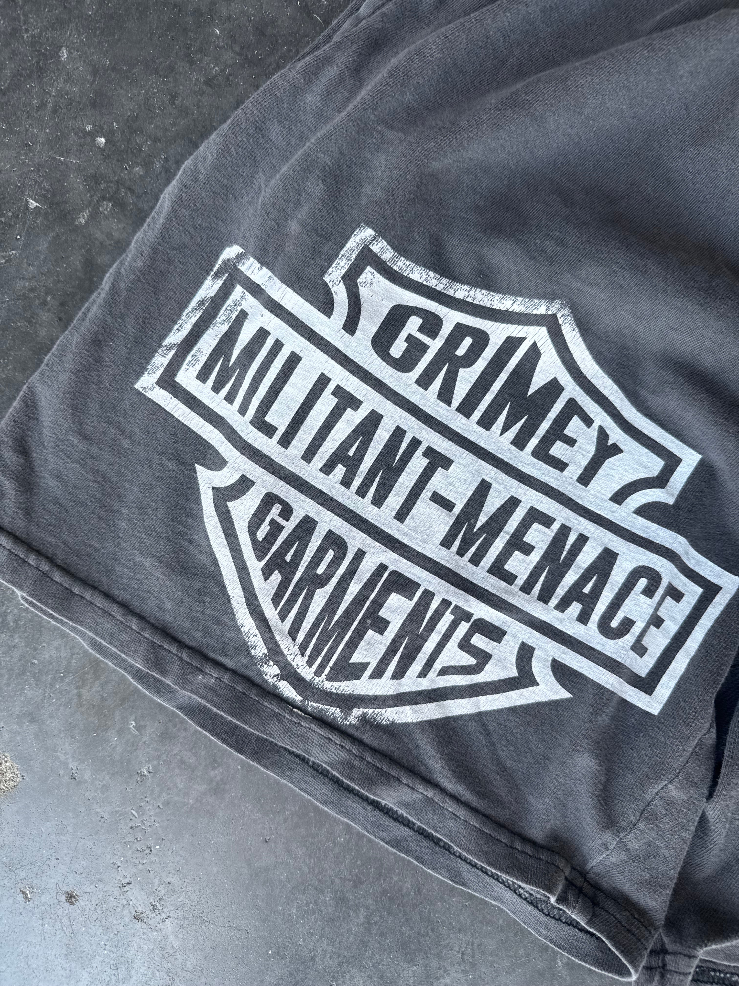Militant Menace ‘GRIMEY’ Vintage Faded Shorts