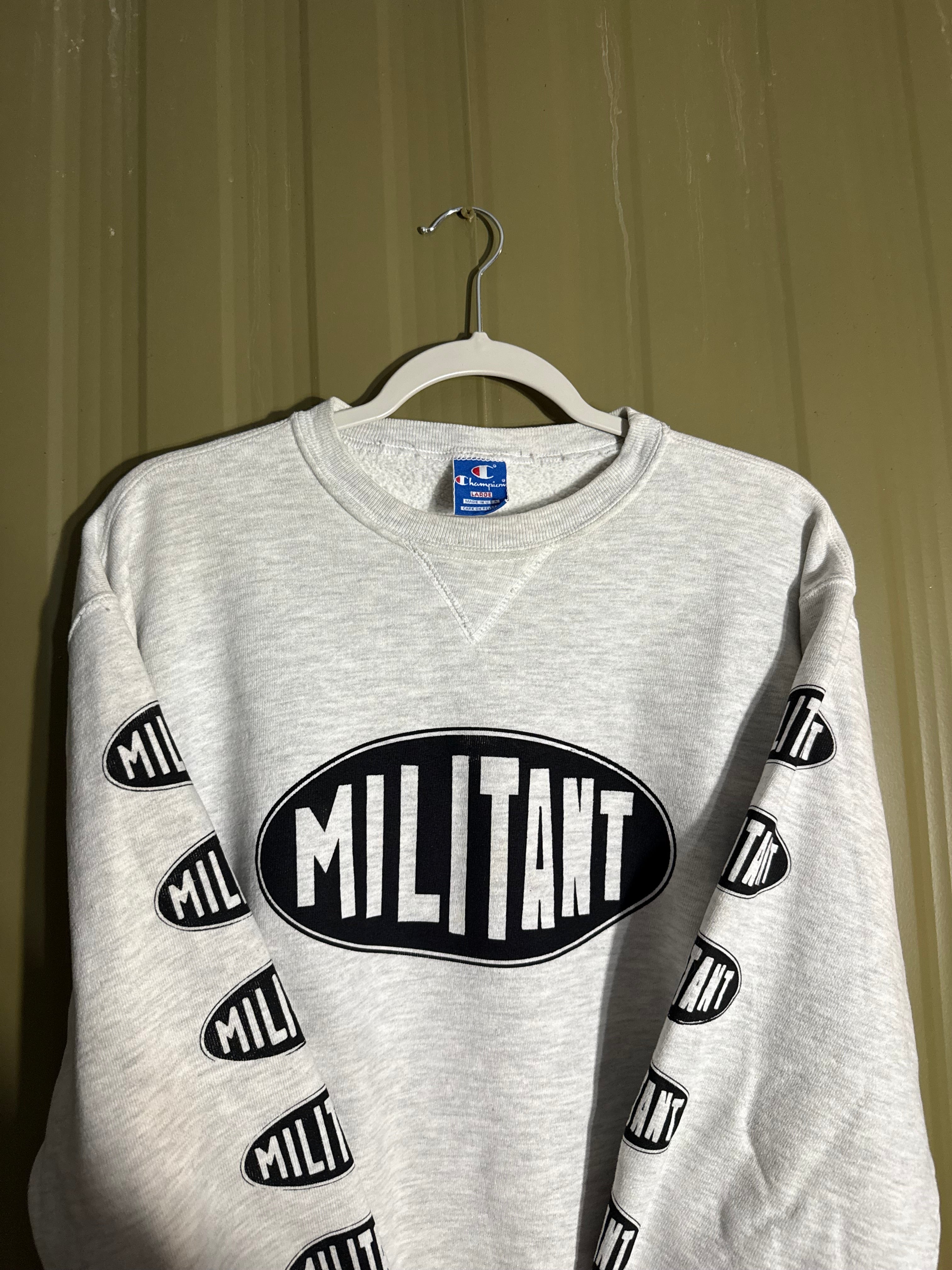 Militant ‘Oval’ Distressed Vintage Crew 1/1